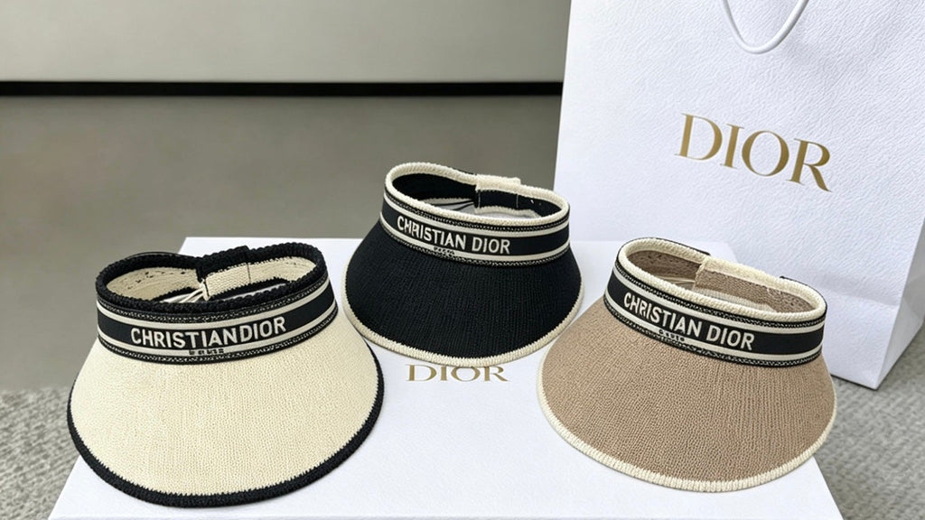 DIOR Knitted Sun Visor Hat